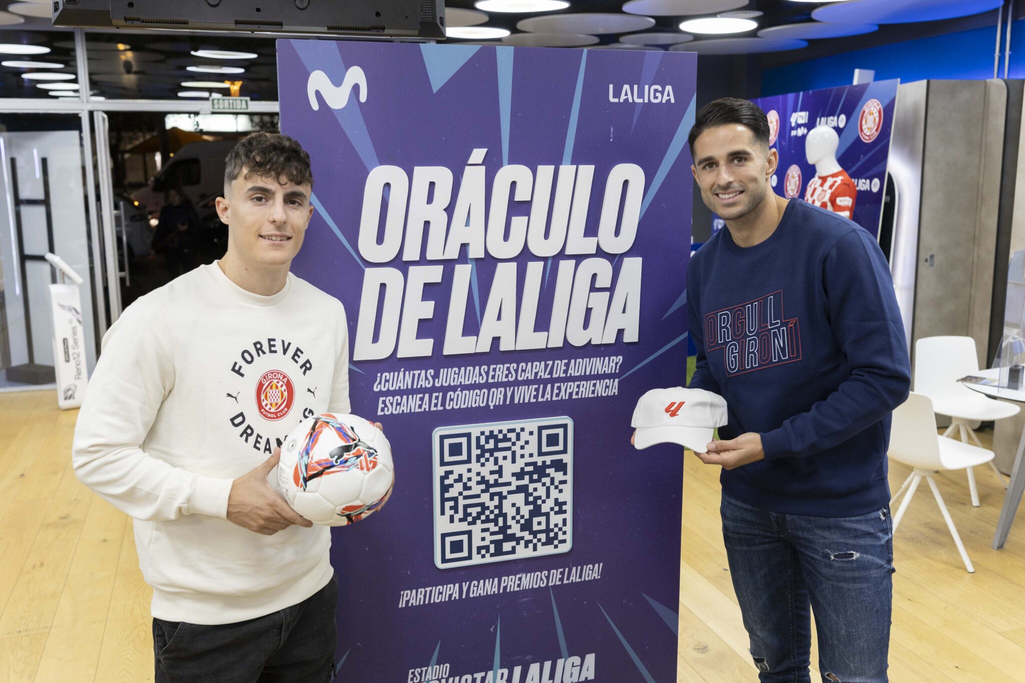 20241113 Acto de firmas de jugadores del GIRONA FC Juampe y Frances